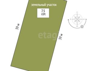 Продам земельный участок, 7.5 сот., деревня Нариманова, Медовая улица