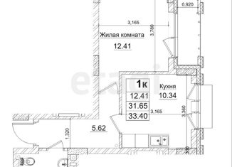 Продаю 1-комнатную квартиру, 32 м2, Новосибирск, Фабричная улица, 65/2, ЖК Чернышевский