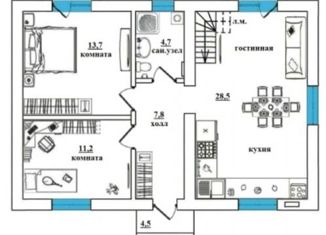 Продаю дом, 124.1 м2, поселок Взморье, Луговая улица, 10