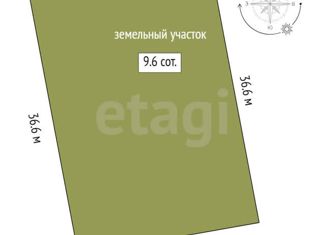 Продам участок, 9.6 сот., поселок Заозёрный, Степная улица, 40