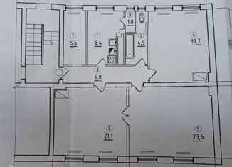 Продается трехкомнатная квартира, 89.7 м2, Полесск, улица Шевчука, 4