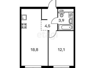 Квартира на продажу студия, 36.3 м2, Салават, Ленинградская улица, 53