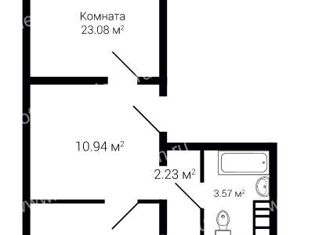 Продаю 2-комнатную квартиру, 60 м2, село Александровка, Первоцветная улица, 7