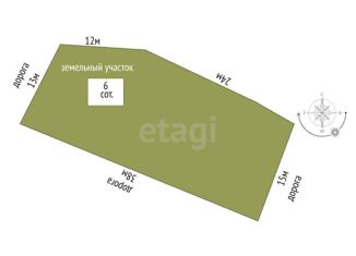 Продаю земельный участок, 6 сот., село Малореченское, Морская улица