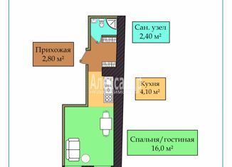 Продам квартиру студию, 25.3 м2, Санкт-Петербург, Лермонтовский проспект, 23, Лермонтовский проспект