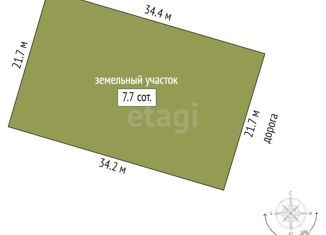 Продаю участок, 7.7 сот., деревня Зеленовка