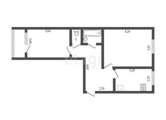 Продаю 2-комнатную квартиру, 49.4 м2, Благовещенск, Рабочая улица, 194