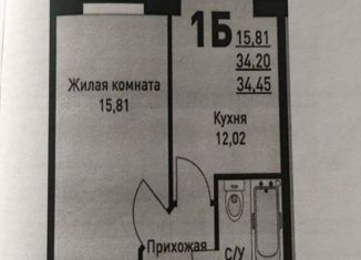 Продажа 1-комнатной квартиры, 35 м2, село Небуг, улица Газовиков, 3А/3