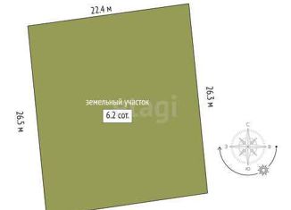 Продаю земельный участок, 6.2 сот., СНТ Солнышко, Рябиновая улица