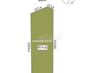 Продаю земельный участок, 89.9 сот., деревня Речкина