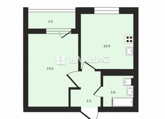 1-ком. квартира на продажу, 33.3 м2, Краснодар, улица Даниила Смоляна, 65к2, ЖК Южане