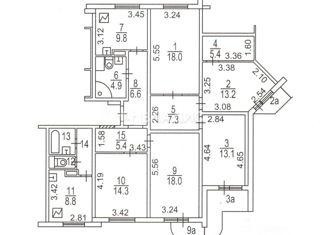 Продаю многокомнатную квартиру, 131 м2, Москва, улица Академика Анохина, 9, район Тропарёво-Никулино