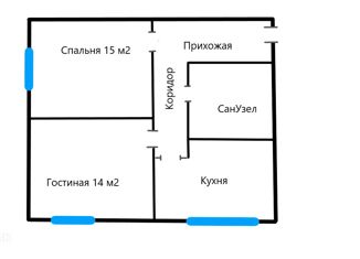 Продаю 2-ком. квартиру, 47 м2, Севастополь, Советская улица, 39