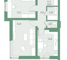 Продам 3-ком. квартиру, 49.5 м2, Саратов, улица имени С.П. Лисина, 7, жилой район Солнечный-2