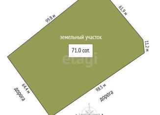 Продается земельный участок, 71.05 сот., Челябинск, Курчатовский район