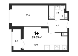 Продажа 1-ком. квартиры, 39.9 м2, Нижний Новгород, улица Героя Советского Союза Сафронова, 7к1, ЖК Заречье