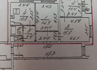 Трехкомнатная квартира на продажу, 65.9 м2, Санкт-Петербург, Клочков переулок, 4к2, Клочков переулок