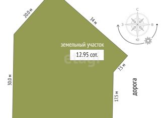 Продам участок, 13 сот., село Красная Зорька