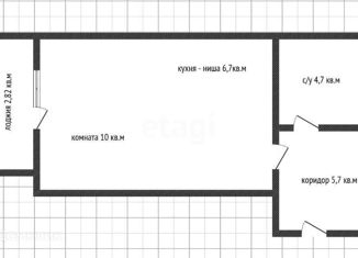 Продается квартира студия, 27 м2, Краснодар, Питерская улица, 40