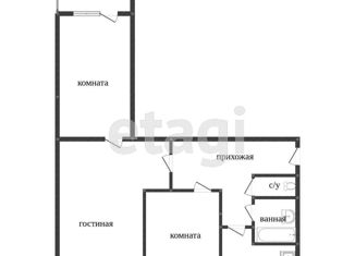 Продажа 3-комнатной квартиры, 76.4 м2, Тюменская область, улица Мира, 60к6