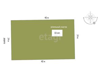 Продам земельный участок, 10 сот., село Донское, Подгорная улица, 79