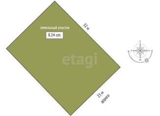 Продаю участок, 8.2 сот., деревня Большие Акияры