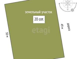 Продам земельный участок, 20 сот., Тюмень, Восточный округ, улица Космонавтов