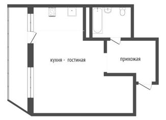 Продаю квартиру студию, 39.3 м2, Абакан, улица Комарова, 9Б, ЖК Комарово