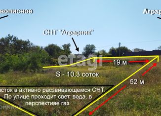 Земельный участок на продажу, 10.3 сот., посёлок городского типа Молодёжное, Уютная улица