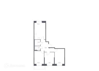 Продается трехкомнатная квартира, 60 м2, Колпино, Загородная улица, 43к4