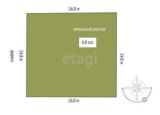 Продаю земельный участок, 6.8 сот., поселок Плодопитомник, Еловая улица