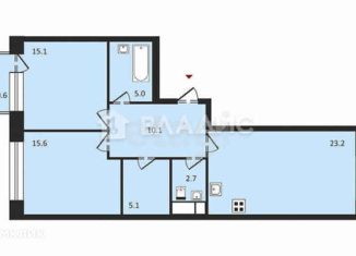 Продажа двухкомнатной квартиры, 77.9 м2, Москва, улица Лобачевского, 120к3, ЖК Событие