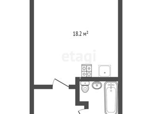 Продается квартира студия, 18.2 м2, Тюмень, улица Червишевский Тракт, 68