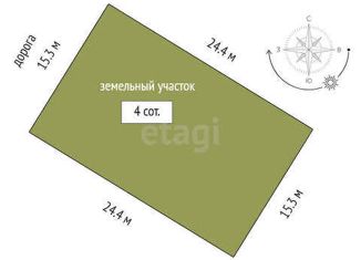 Продажа участка, 4 сот., деревня Криводанова