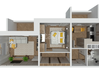 2-комнатная квартира на продажу, 51 м2, Ковров, Ореховая улица, 20, ЖК Дом на Ореховой