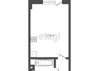 Продаю квартиру студию, 33.4 м2, Ростов-на-Дону, ЖК Сокол на Оганова, улица Оганова, 20с5