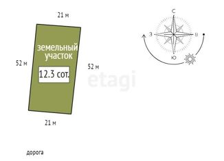 Продаю участок, 12.3 сот., деревня Старцево, Центральная улица