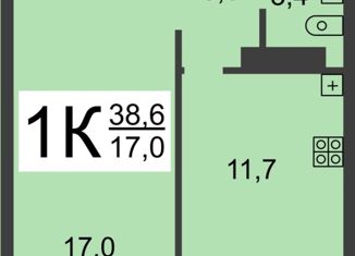 Продается 1-ком. квартира, 38.6 м2, Нижний Новгород, Бурнаковская улица, 99, Московский район