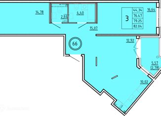 Продается 3-комнатная квартира, 76.47 м2, посёлок Шушары, Образцовая улица, 6к3, ЖК Образцовый Квартал 8