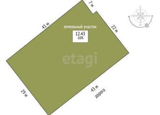Продаю земельный участок, 12.43 сот., деревня Коняшина, Тихая улица