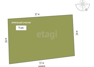Участок на продажу, 9 сот., поселок городского типа Зуя