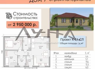 Продажа дома, 74 м2, деревня Азьмушкино, улица Вахитова, 16