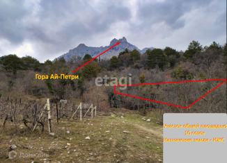 Продаю земельный участок, 10 сот., посёлок городского типа Кореиз