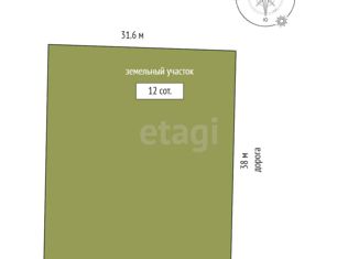 Продам участок, 12 сот., снт Припять, Вишнёвая улица