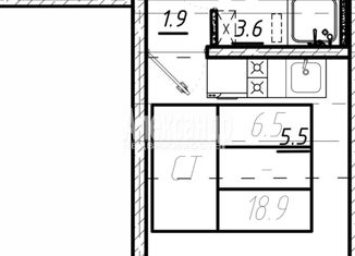 Продаю квартиру студию, 18.6 м2, Санкт-Петербург, метро Гражданский проспект, Пейзажная улица, 22