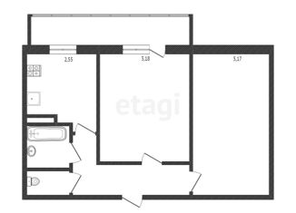 Продается двухкомнатная квартира, 45 м2, Белгород, бульвар Юности, 8