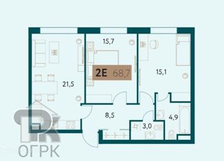 Продается двухкомнатная квартира, 68.7 м2, Москва, Винницкая улица, 8к4, метро Раменки