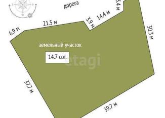 Участок на продажу, 14.7 сот., садовое товарищество Тараскуль, Центральная улица