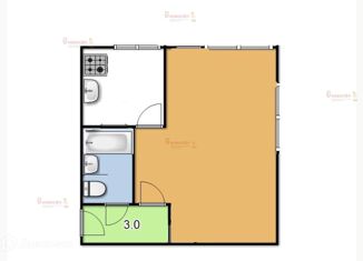 Однокомнатная квартира на продажу, 32 м2, Берёзовский, улица Мира, 4