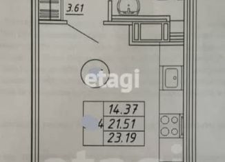 Продажа квартиры студии, 22.3 м2, Кудрово, ЖК Геометрия, проспект Строителей, 16